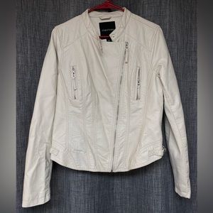 Maurices ‘Faux Leather Cream Jacket’ Medium (M)